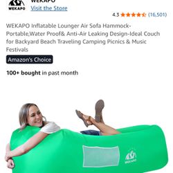 WEKAPO Inflatable Lounger Air Sofa Hammock-