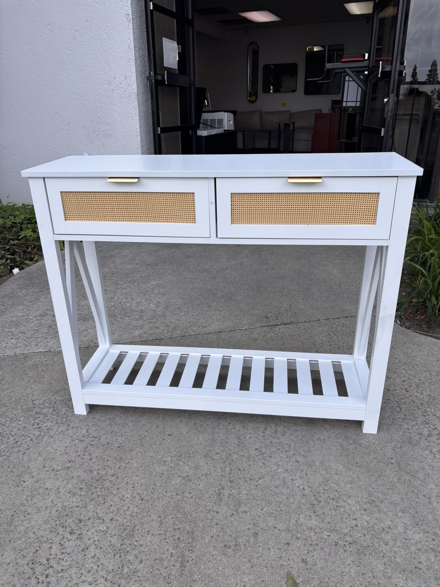 $50.00!! New 39.3”x11.8”x31.5 White Or Black Wooden Entryway Console Table Kitchen Console Cabinet
