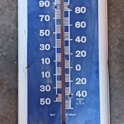 Vintage Chew Mail Pouch Tobacco Advertising Thermometer 