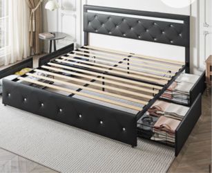 King bed Frame & mattress