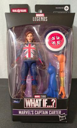 Marvel Legends Series Captain Carter action figure from Marvel Studios What If...? It has character