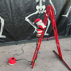 Mr Christmas Stepping Santa 41" X 24" Motion, Lights Up 