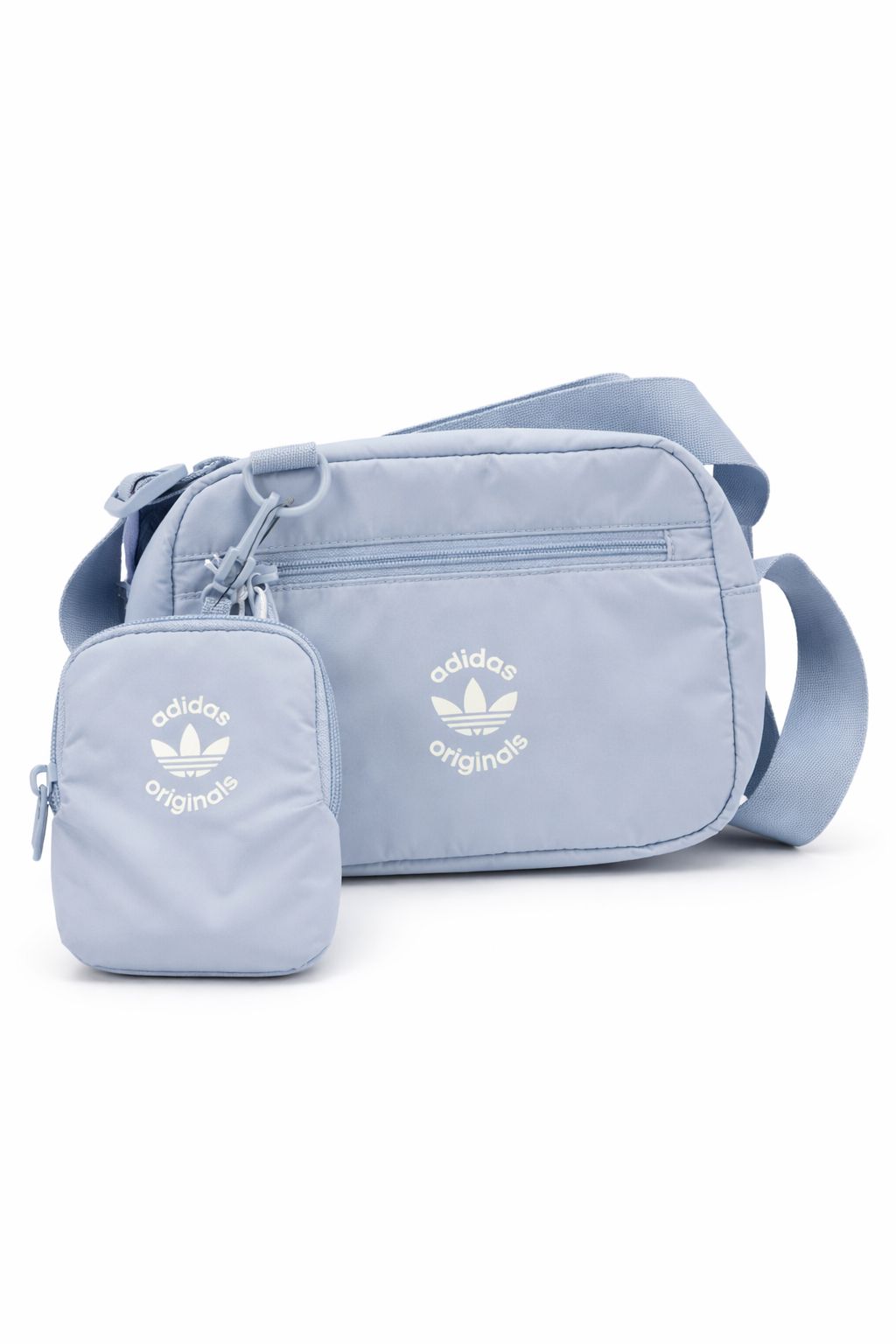New with tags light blue purse handbag bag waist bag set with coin purse