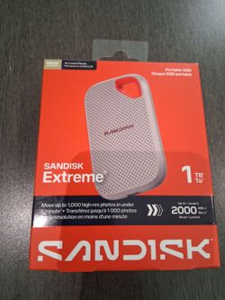 SanDisk 1 TB portable storage $80