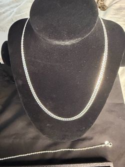 18 inch 925 Sterling Silver Herringbone Chain Necklace