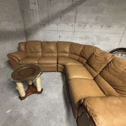 Italian Leather Sofa 