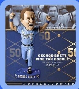 Kansas City Royals George Brett Pine Tar Bobblehead