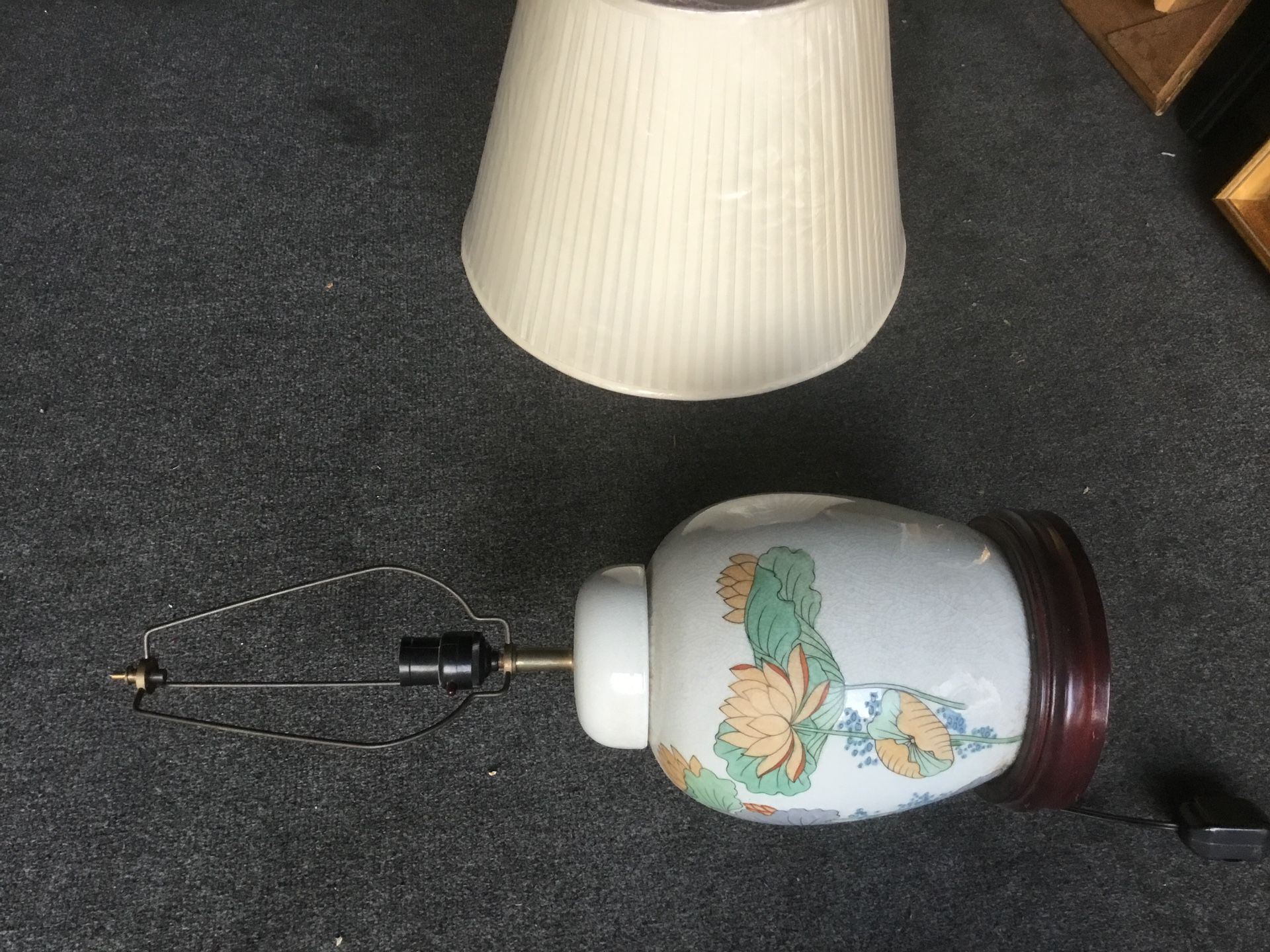 Porcelain Lamp 24 Inch Base