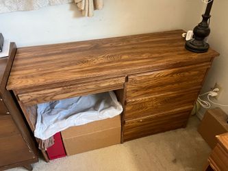 Wooden desk