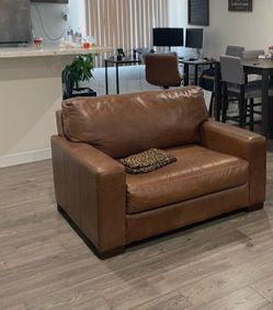 Italian leather chair