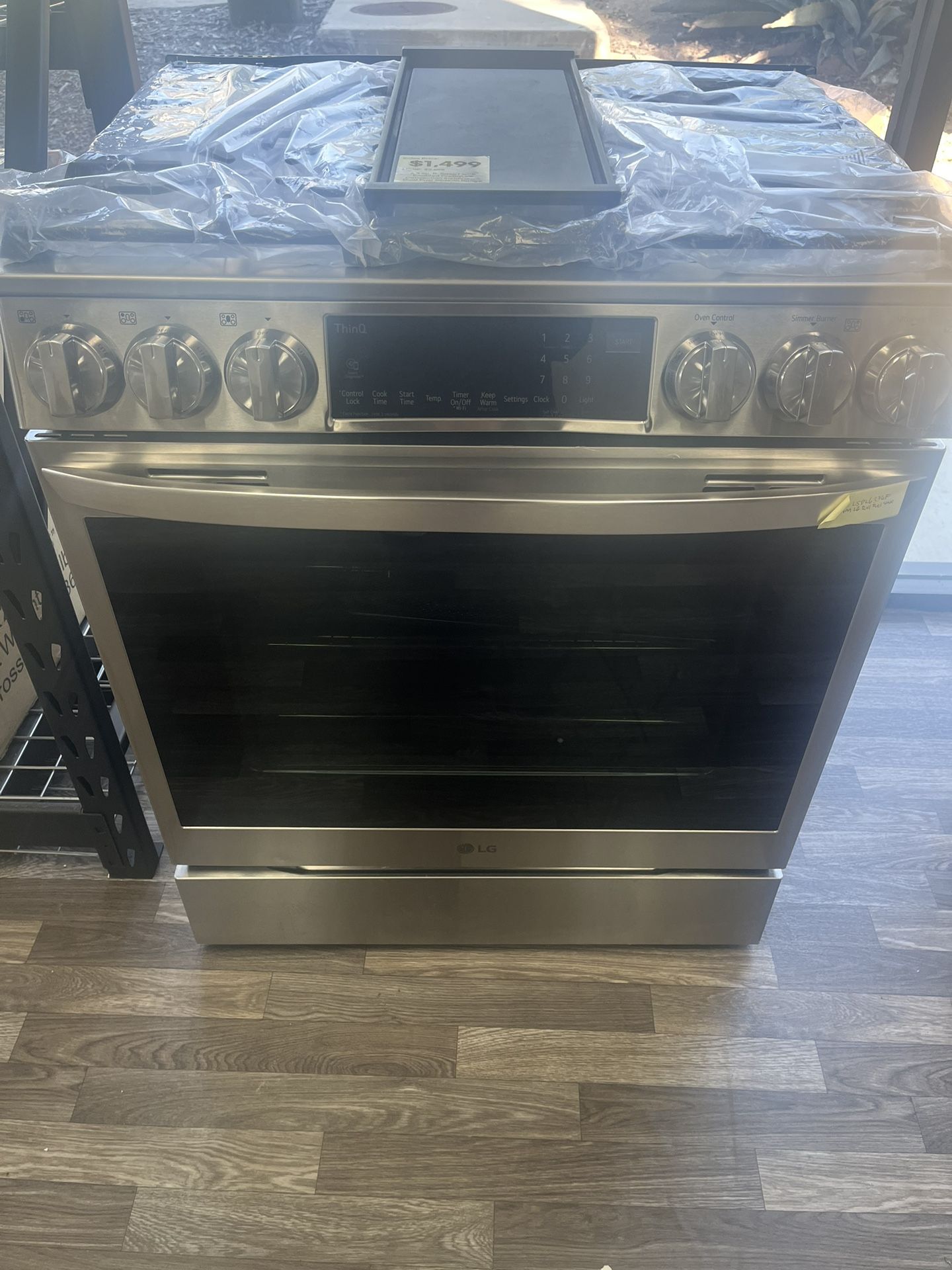 Stainless Steel Slide In Dual Fuel Range With Air Fry Was$2699 Now$1499