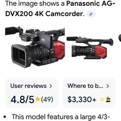 Panasonic AG-DVX200 4K Camcorder