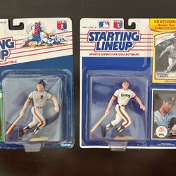 Starting Lineup Will Clark Collectible Figures. 1989 And 1990