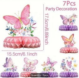 Butterfly theme center pieces 7pcs