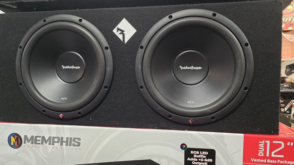2-12" RockfordFosgate And Amplifier 500.1 
