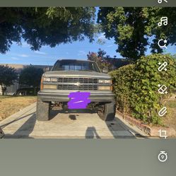 Monster Truck Chevy Silverado Gray Truck 