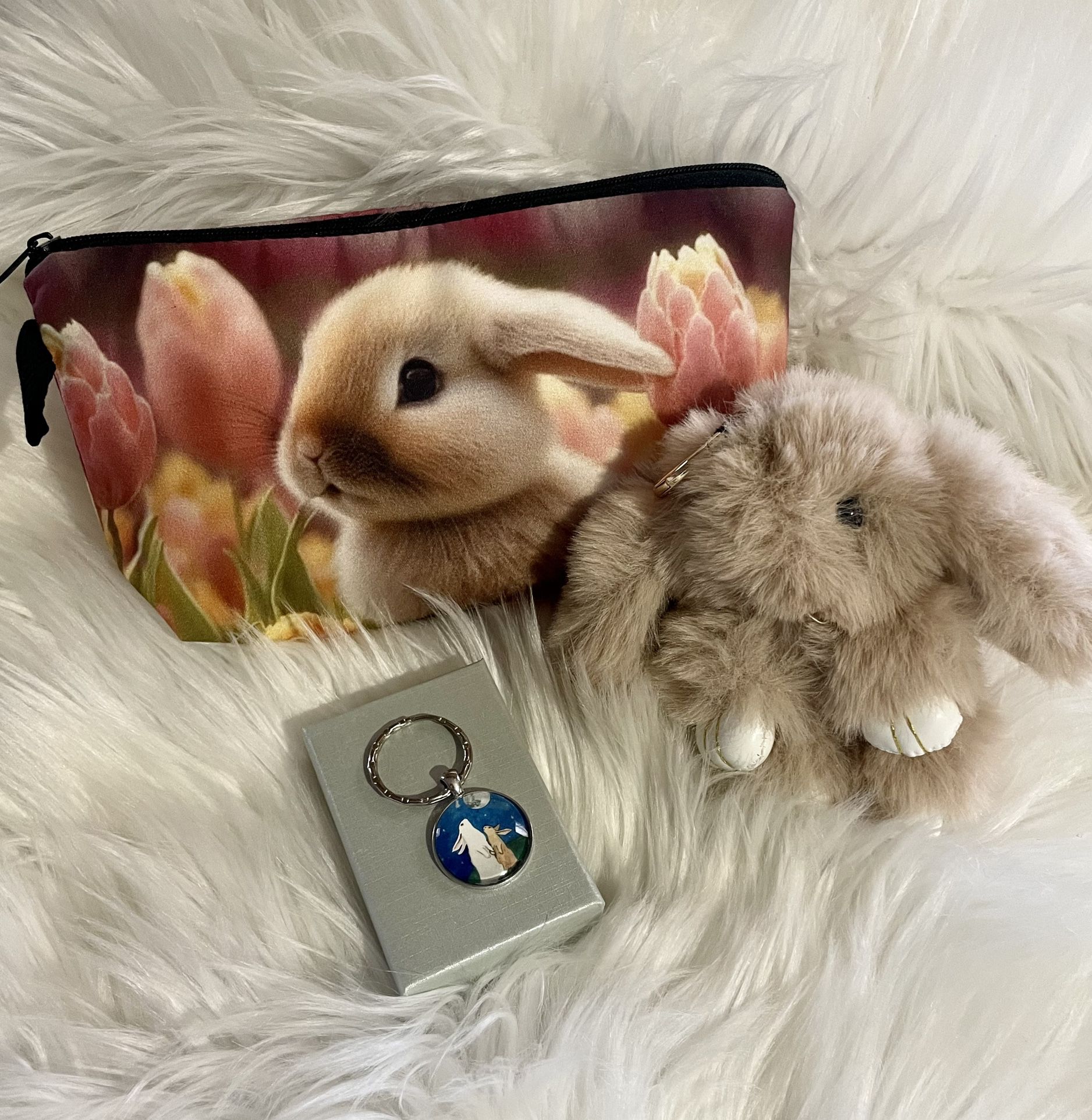 Brand New 3 Piece Bunny Rabbit Easter Gift Set 