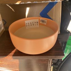 Peach And Pebble, 8inch Ceramic Vase (peach Color)
