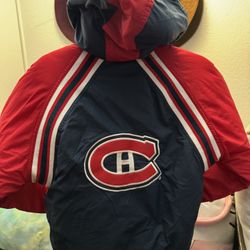Hooded Bomber Vintage Jacket, Montreal Canadiens