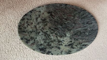 New Marble Stone Tray Platter in Color Green/Grey