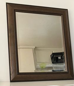 1990's Mirror Acrylic Ornate Framed Hanging Wall 16" x 20"