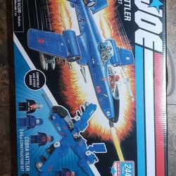 GI JOE COBRA RATTLER (plane And Figures Construction Set)