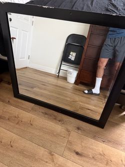 Large Wall Mirror Black Frame
