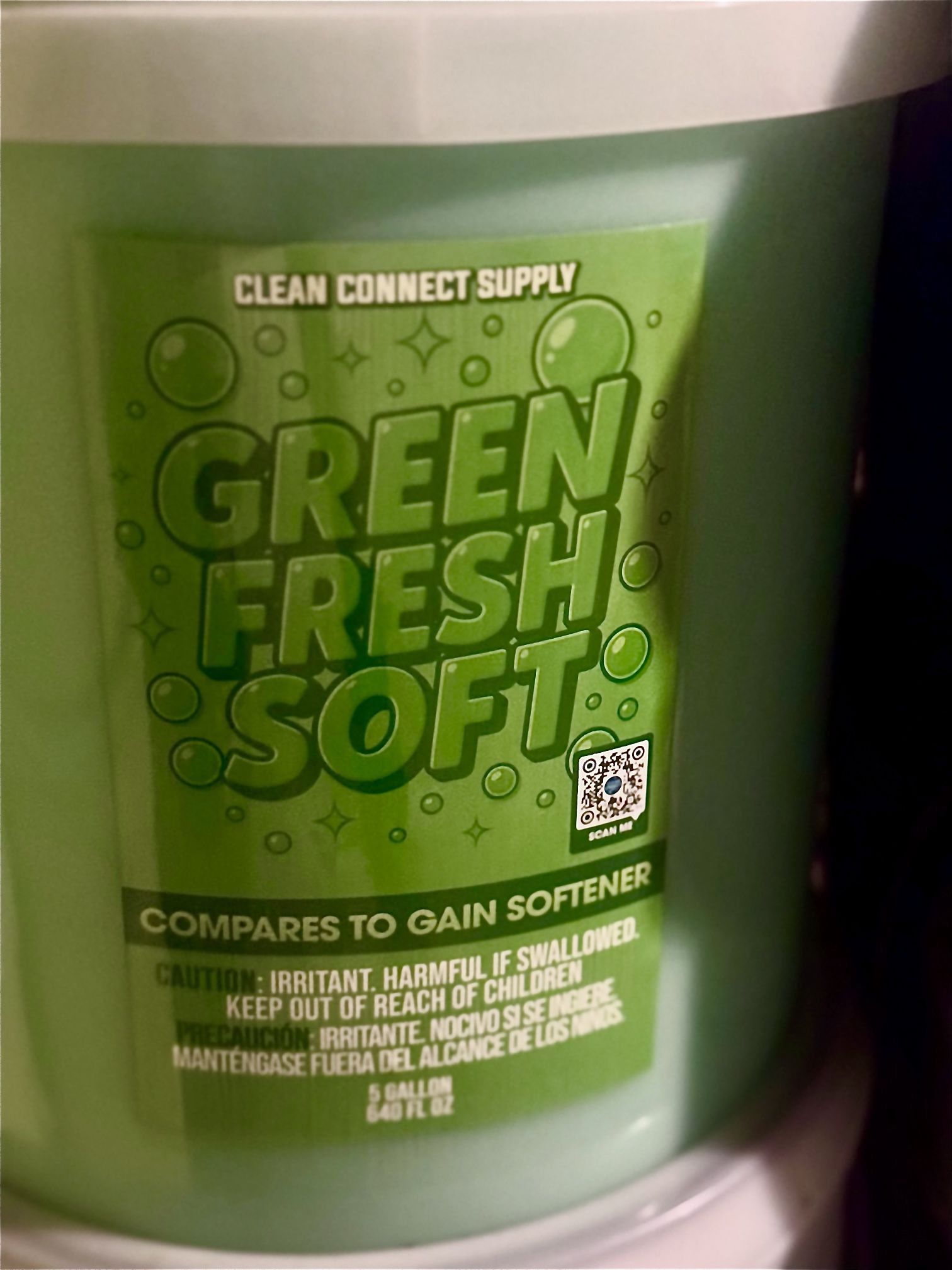 Fabric Softener | Green Fresh Soft | 5 Gallon Buckets