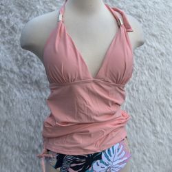 Pink Halter Neck Women's Swim Set New 