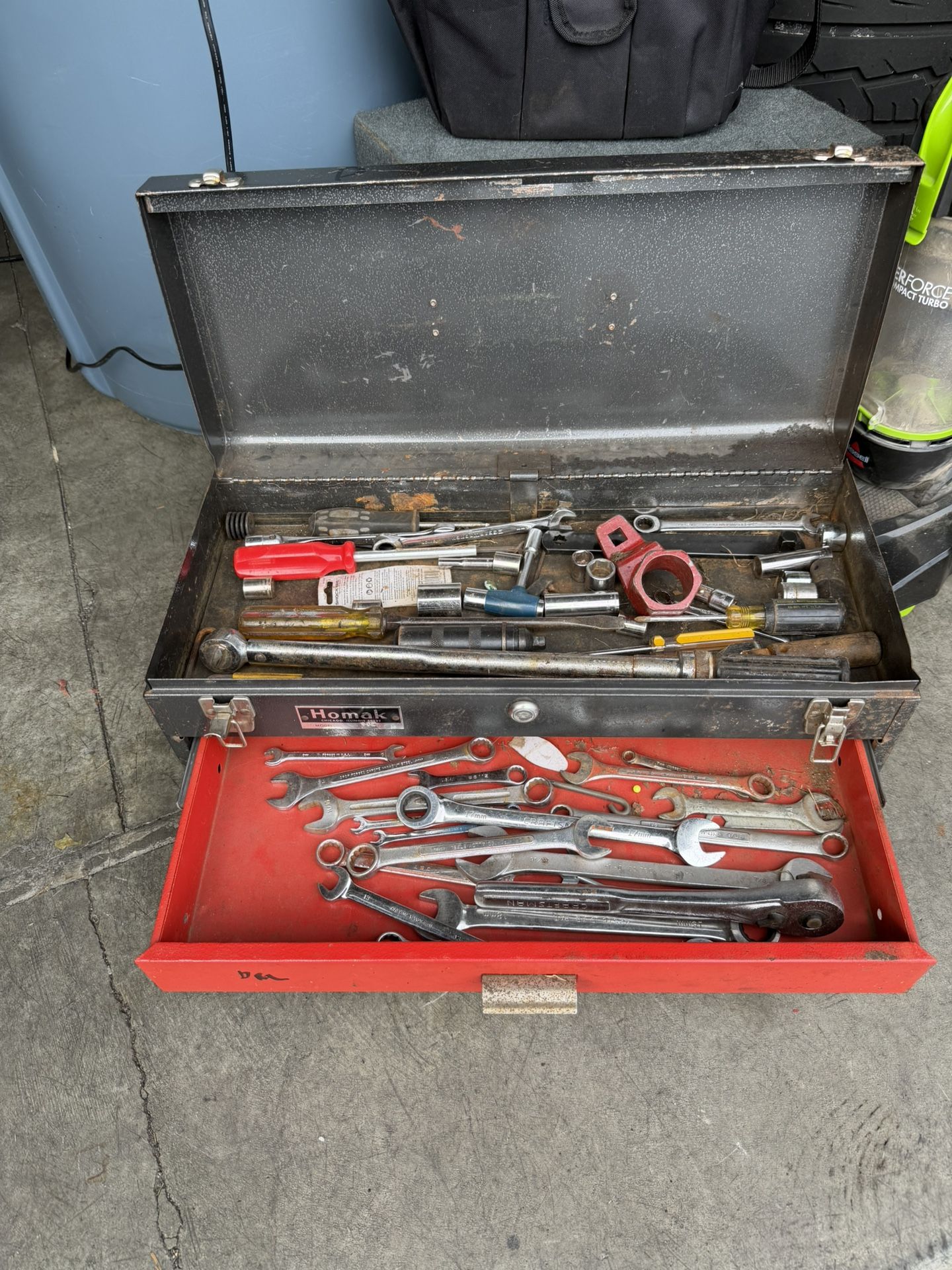 Craftsman Tool Box With Mixed  Tools