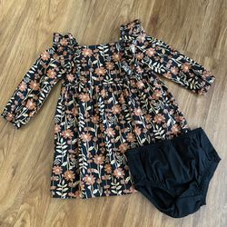 “JUST ONE YOU BY CARTER’S” BABY GIRL FLORAL DRESS AND BOTTOMS SET 