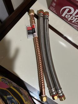 3 flexible water heater connectors