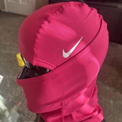 Pink Nike ski Mask