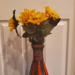 Flower decor sunflower base
