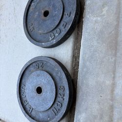 Standard 1” Weight Plates 100 Pounds Total 