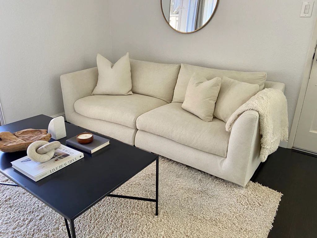 Feather Sofa And Two Ottomans Must Go ASAP! Moving Sale
