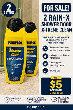 Rain-X Shower Door Cleaner (2 Bottles) - New - $7
