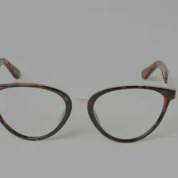 Quay RUMOURS Ladies Cat Eye  Light Blue Glass In Brown 