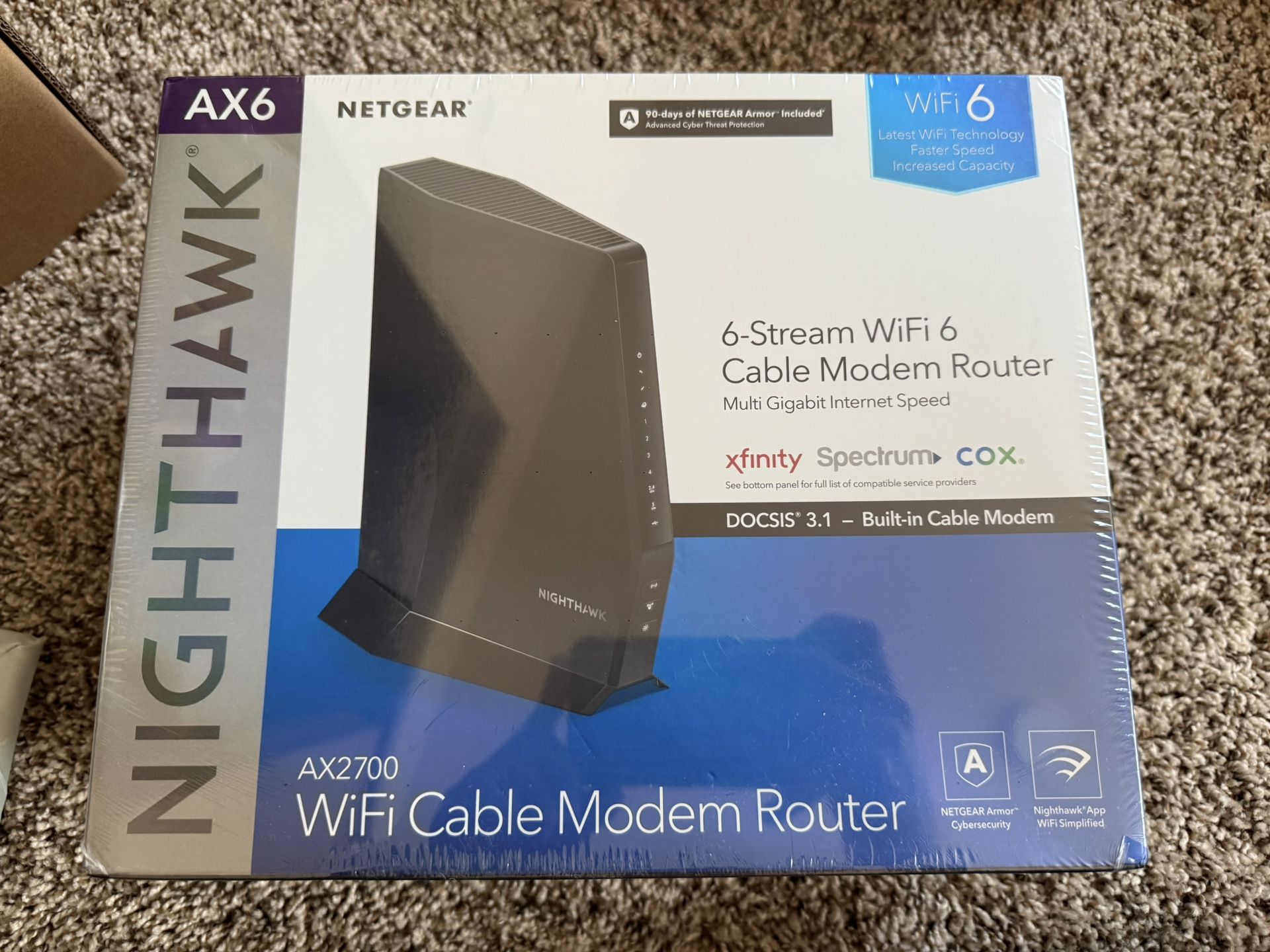 Nighthawk AX2700 Router with 32 x 8 DOCSIS 3.1
