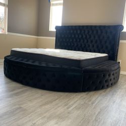 New In Box King Bed Frame With Mattress (Read Description Below)