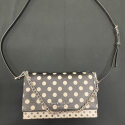 Kate Spade Black and White Polka dot Crossbody Bag