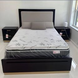Cama Queen y Dos Mesitas De Noche. Ask For Price