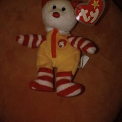 Ty Beanie Original Baby (Ronald McDonald The Bear)
