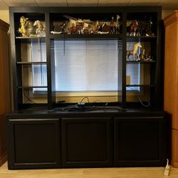 Black Wood Entertainment Center