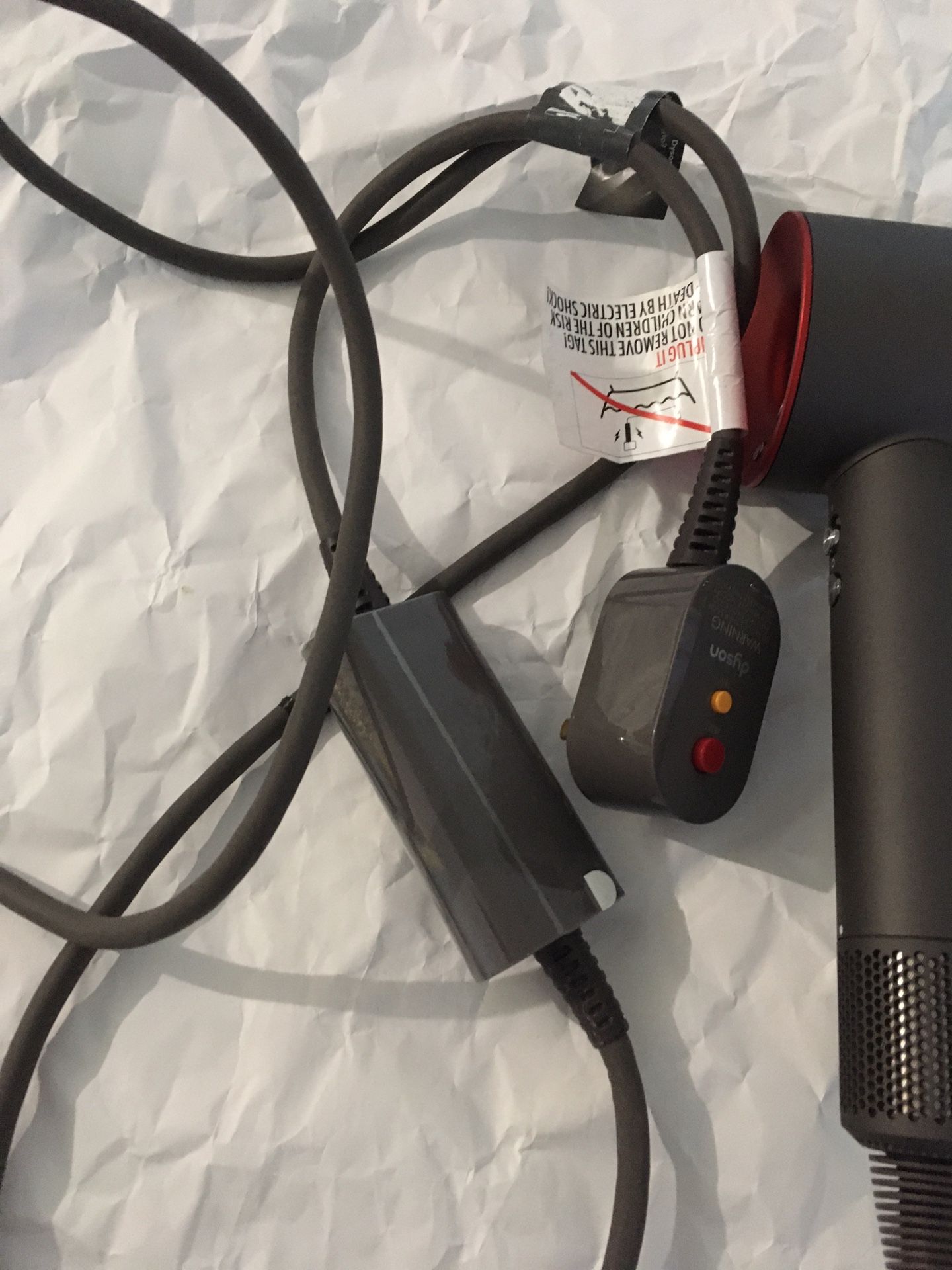 Dyson Supersonic Hair Dryer Red/Grey- HD01. Item is in like new condition. Only the main body. No attachments included
