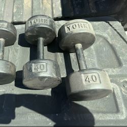 Vintage York Dumbbells 