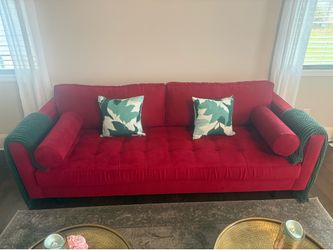 Stylish Red Sofa