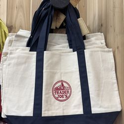 Trader Joe’s Large Canvas Tote Bag 
