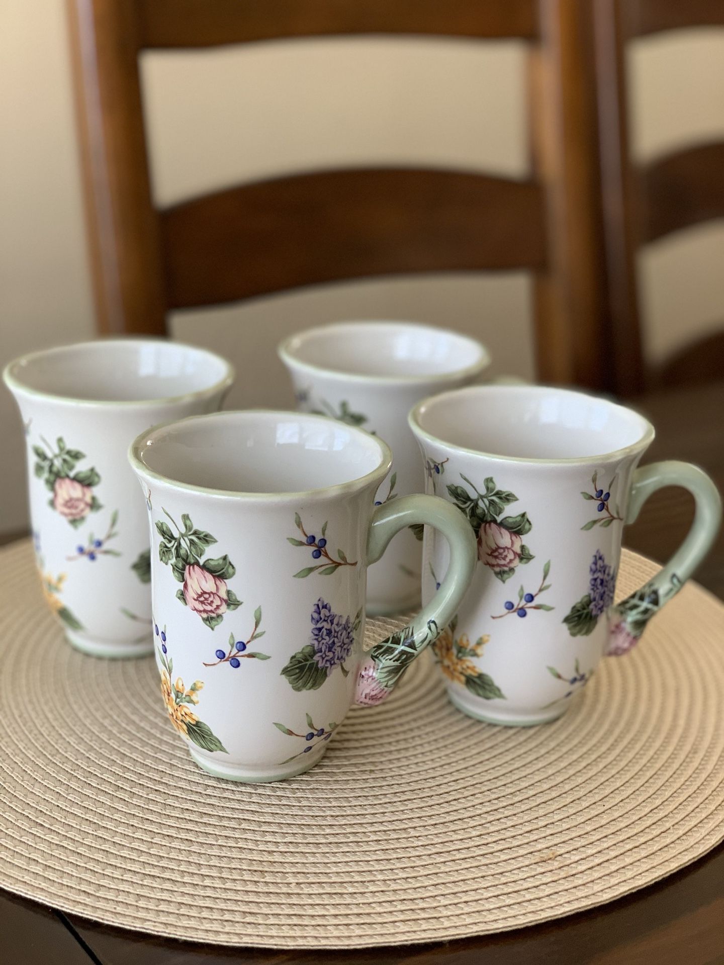 Princess House Vintage Garden Mug set