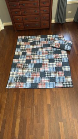 Pottery Barn Twin Size Quilt Bedspread And Pillow Sham